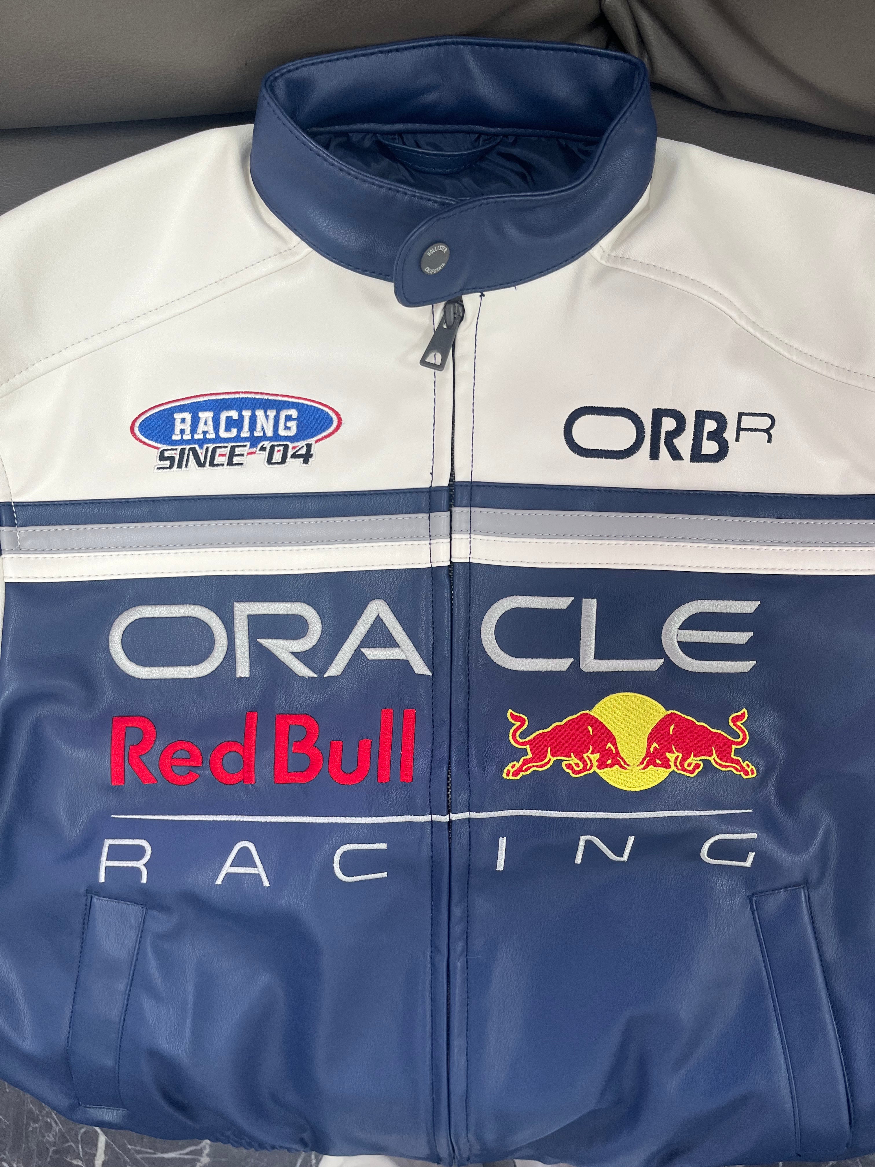RedBull Racing Leather Vintage Racing Jacket