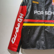Porche Racing Leather Vintage Racing Jacket