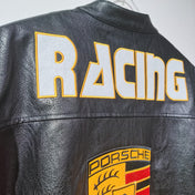 Porche Racing Leather Vintage Racing Jacket