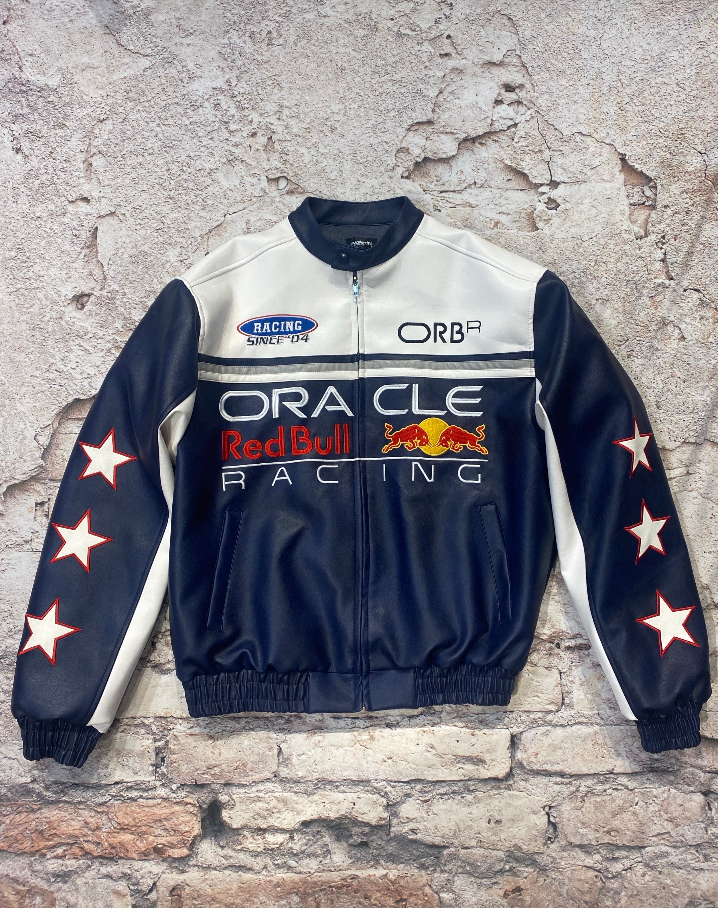 RedBull Racing Leather Vintage Racing Jacket