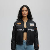 F1 McLaren Black Embroidered Vintage Racing Jacket