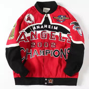 Rare ANAHEIM ANGELS Vintage Embroidered Jacket - Unisex