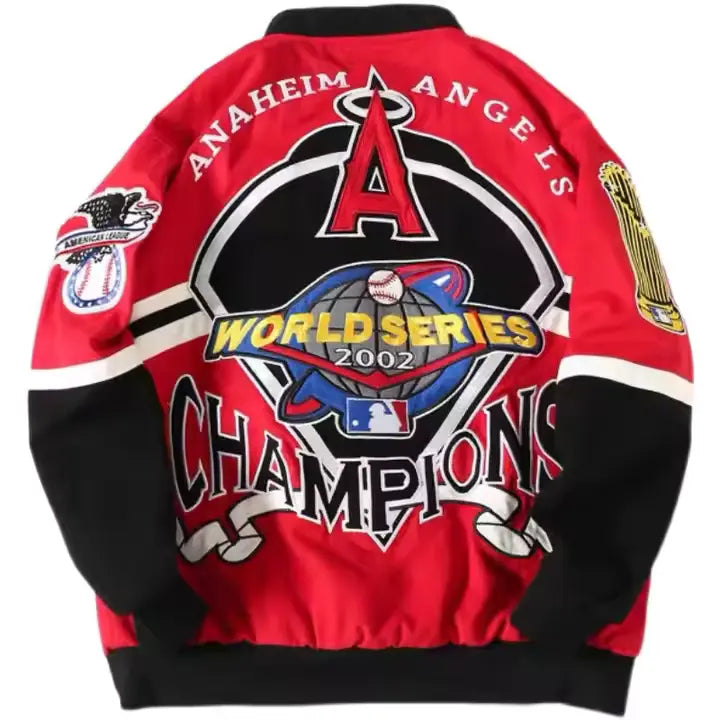Rare ANAHEIM ANGELS Vintage Embroidered Jacket - Unisex2