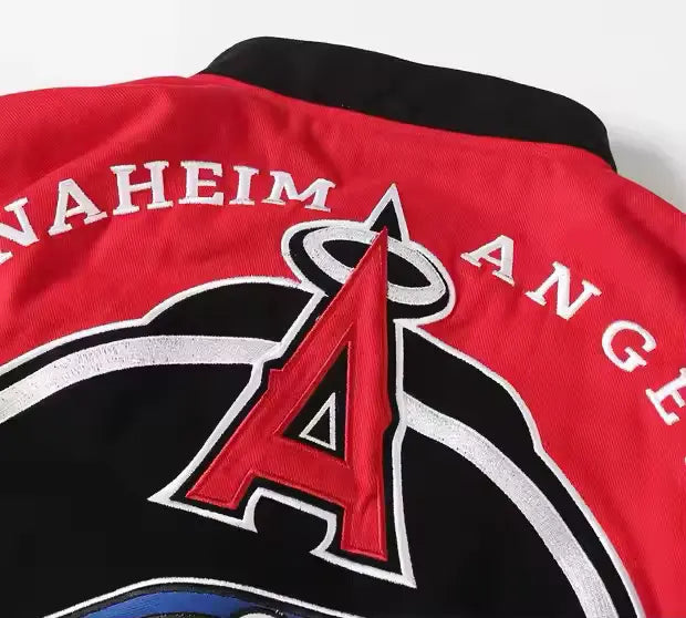 Rare ANAHEIM ANGELS Vintage Embroidered Jacket - Unisex4