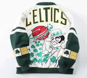 Rare BOSTON CELTICS Vintage Embroidered Jacket - Unisex2
