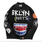 Rare BROOKLYN NETS Vintage Embroidered Jacket - Unisex