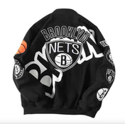 Rare BROOKLYN NETS Vintage Embroidered Jacket - Unisex1