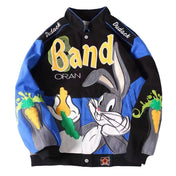 Rare Bugs Bunny NASCAR Vintage Embroidered Jacket - Unisex