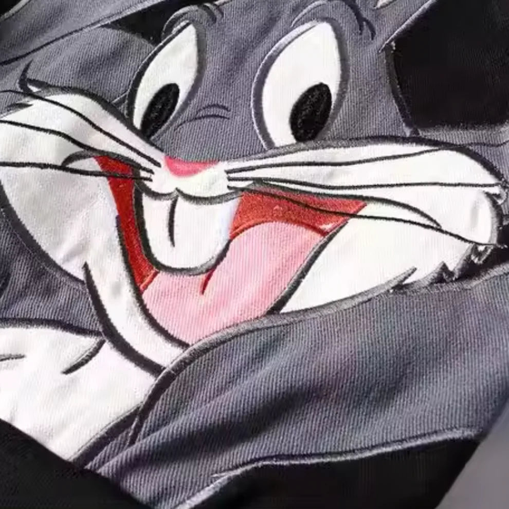 Rare Bugs Bunny NASCAR Vintage Embroidered Jacket - Unisex