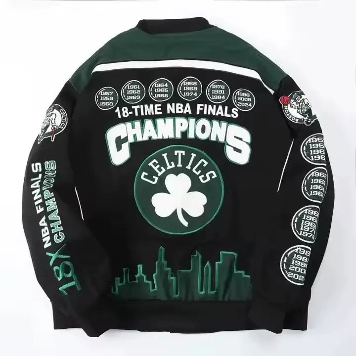 Rare CELTICS Vintage Embroidered Jacket - Unisex2
