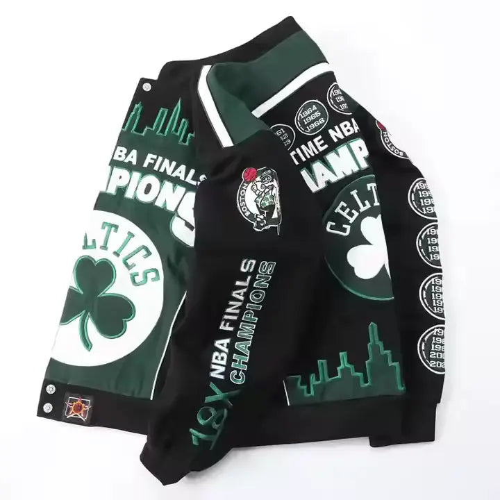 Rare CELTICS Vintage Embroidered Jacket - Unisex4