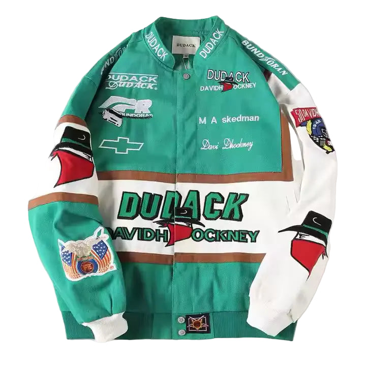 Rare David Hockney NASCAR Vintage Embroidered Jacket - Unisex