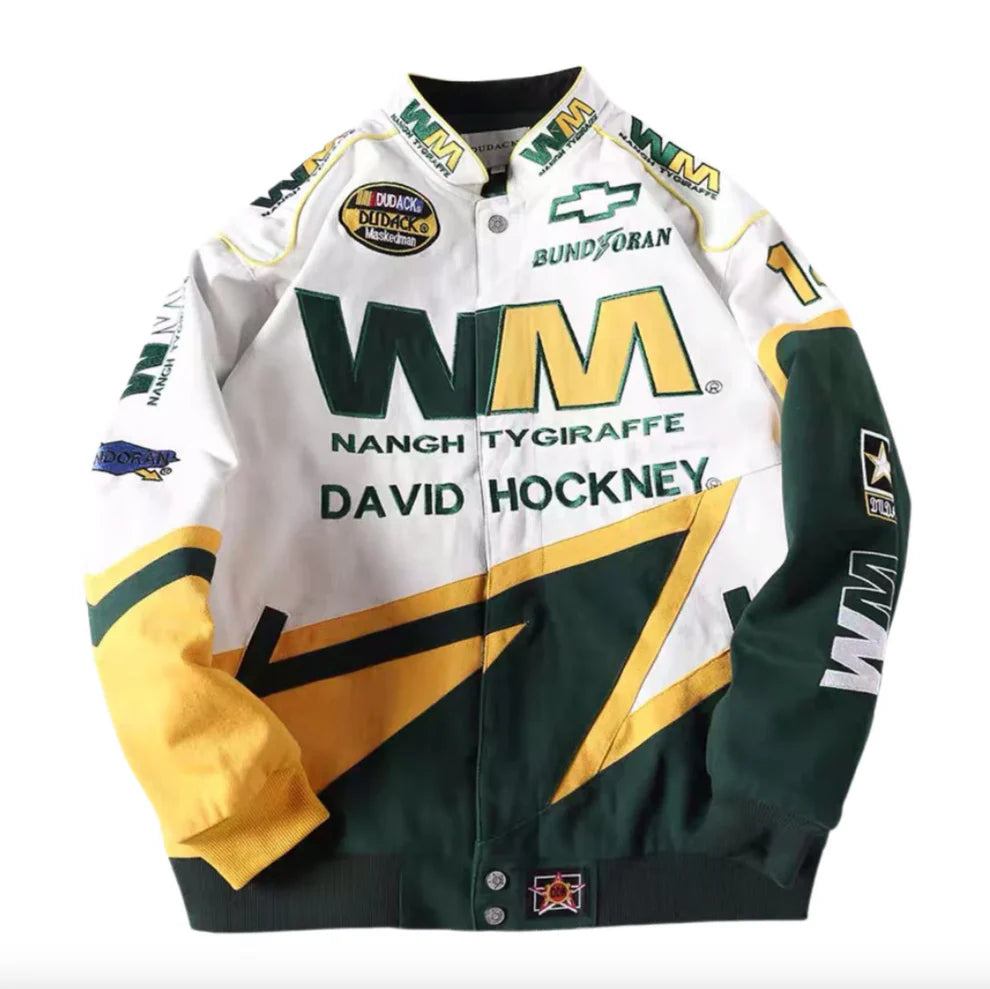 Rare David Hockney NASCAR Vintage Embroidered Jacket - Unisex