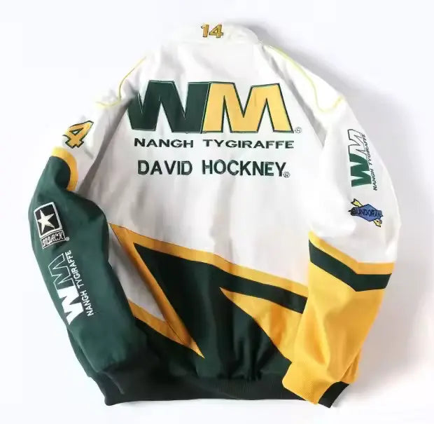 Rare David Hockney NASCAR Vintage Embroidered Jacket - Unisex