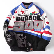 Rare Dudack 500 NASCAR Vintage Embroidered Jacket - Unisex