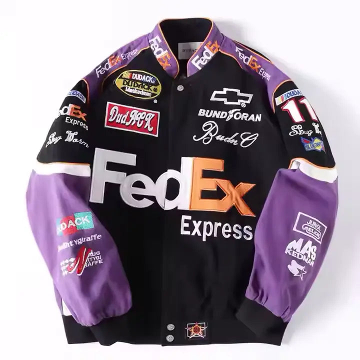 Rare FedEx NASCAR Vintage Embroidered Jacket - Unisex