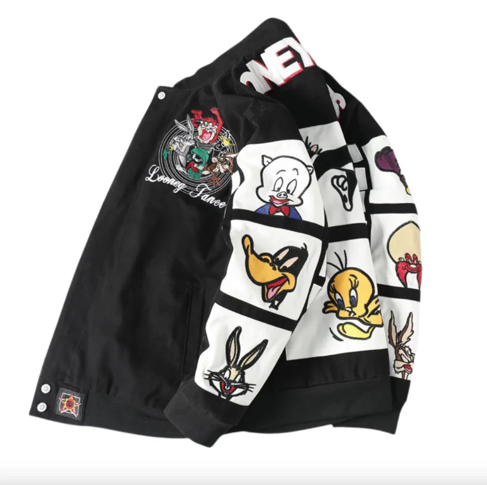 Rare Looney Tunes NASCAR Vintage Embroidered Jacket - Unisex