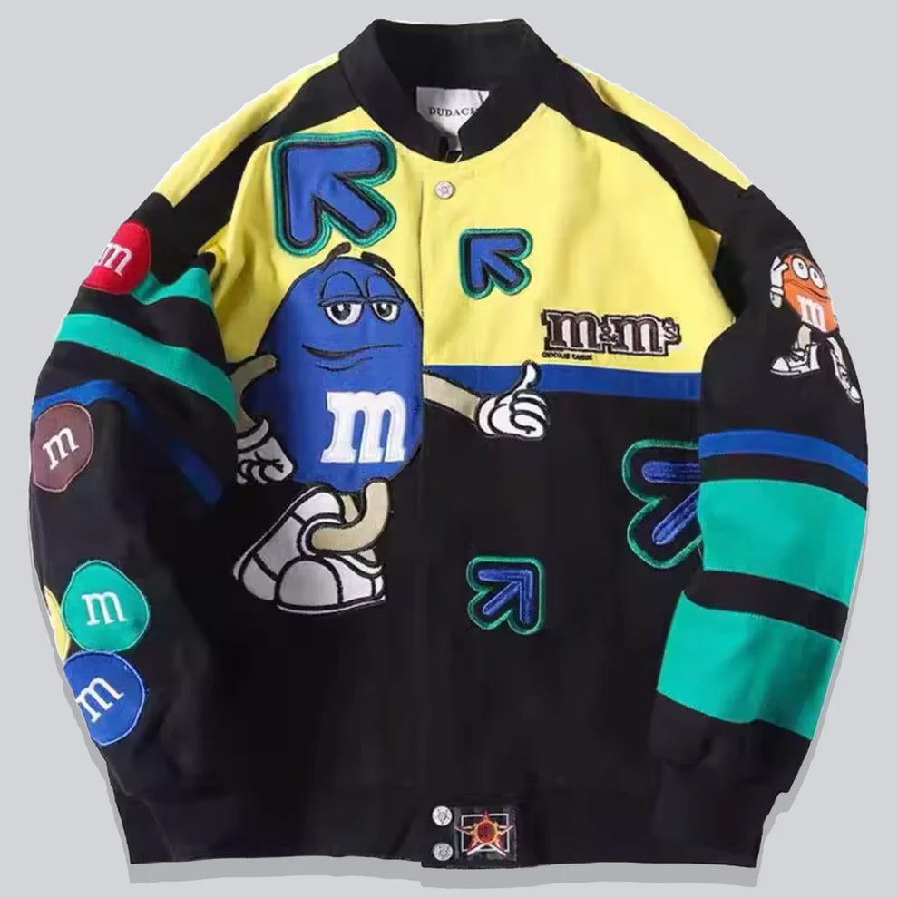 Rare M&M's NASCAR Vintage Embroidered Jacket - Unisex