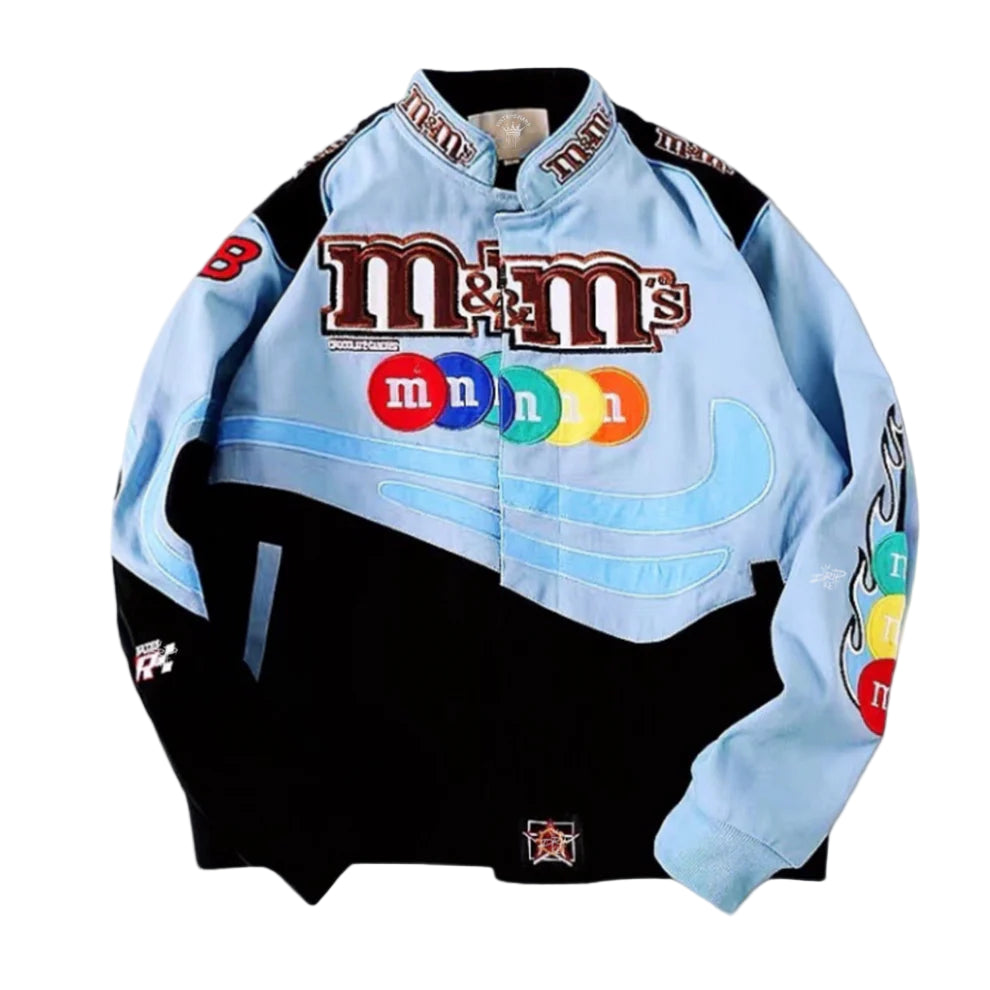 Rare M&M's NASCAR Vintage Embroidered Jacket – Unisex