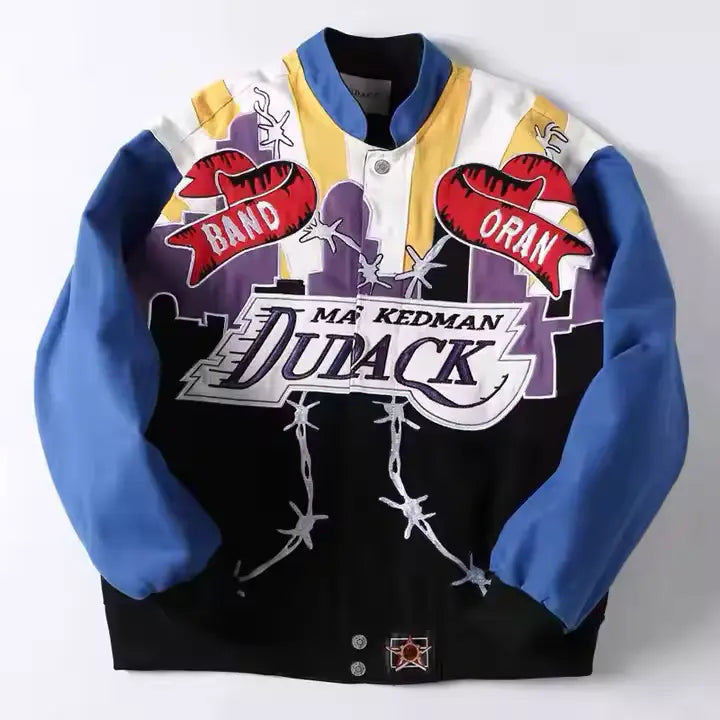 Rare Maskedman NASCAR Vintage Embroidered Jacket - Unisex