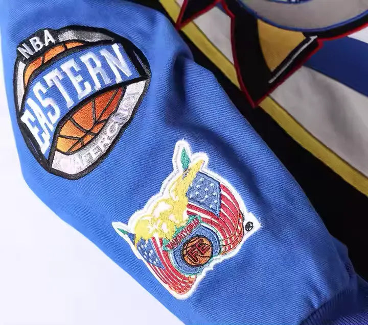 Rare PHILADELPHIA 76ERS Vintage Embroidered Jacket - Unisex4