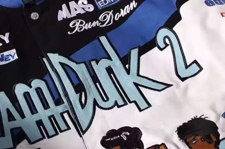 Rare SlamDunk NASCAR Vintage Embroidered Jacket - Unisex