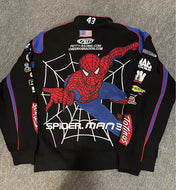 Rare Spiderman NASCAR Vintage Embroidered Jacket - Unisex2