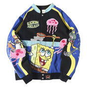 Rare SpongeBob NASCAR Vintage Embroidered Jacket - Unisex