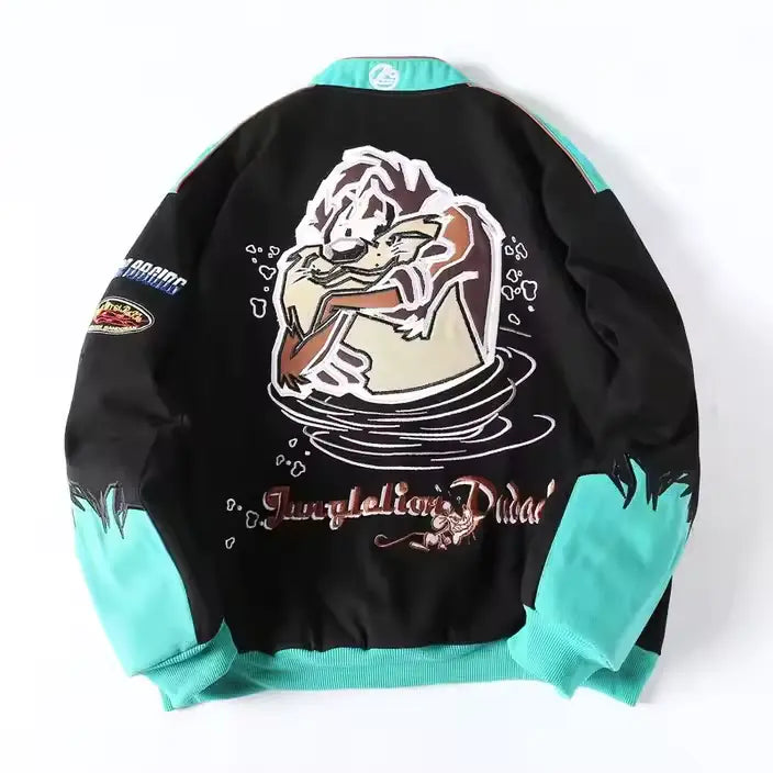 Rare Taz NASCAR Vintage Embroidered Jacket - Unisex1