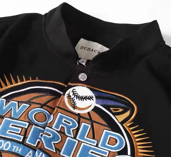 Rare World Series Baseball Vintage Embroidered Jacket - Unisex2