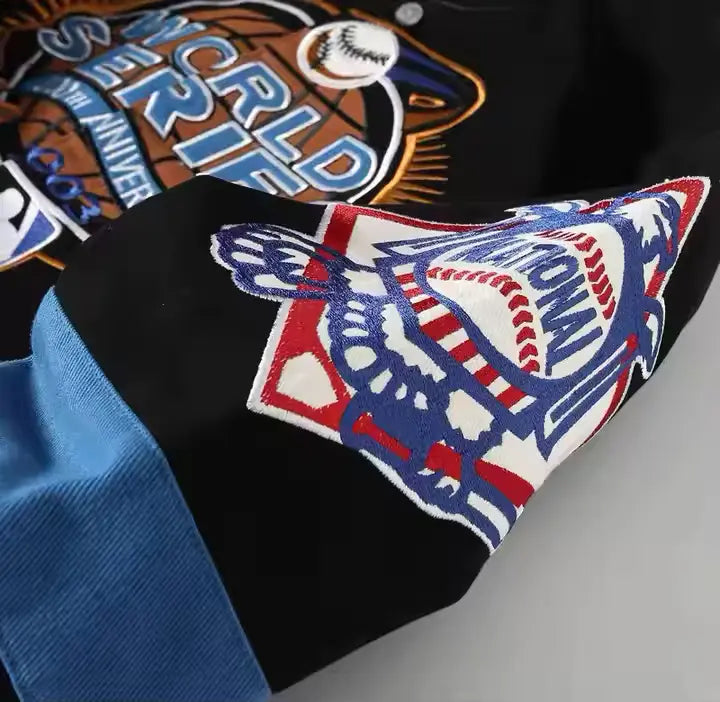 Rare World Series Baseball Vintage Embroidered Jacket - Unisex3