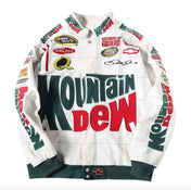 Rare Mountain Dew NASCAR Vintage Embroidered Jacket - Unisex