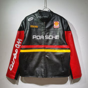 Porche Racing Leather Vintage Racing Jacket