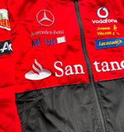 F1 Mercedes-Benz Red Embroidered Vintage Racing Jacket