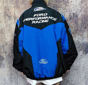 Ford GT Embroidered Vintage Racing Jacket Black