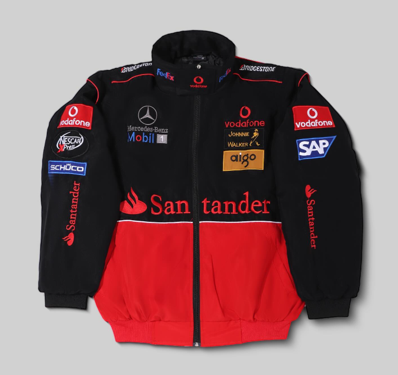 mercedes-mclaren-black-red-f1-vintage-racing-jacket-shaba-collection-front