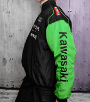Monster Kawasaki Embroidered Vintage Racing Jacket