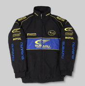 Subaru Rally Embroidered Vintage Racing Jacket Black