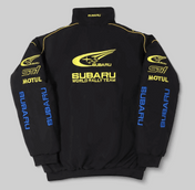 Subaru Rally Embroidered Vintage Racing Jacket Black